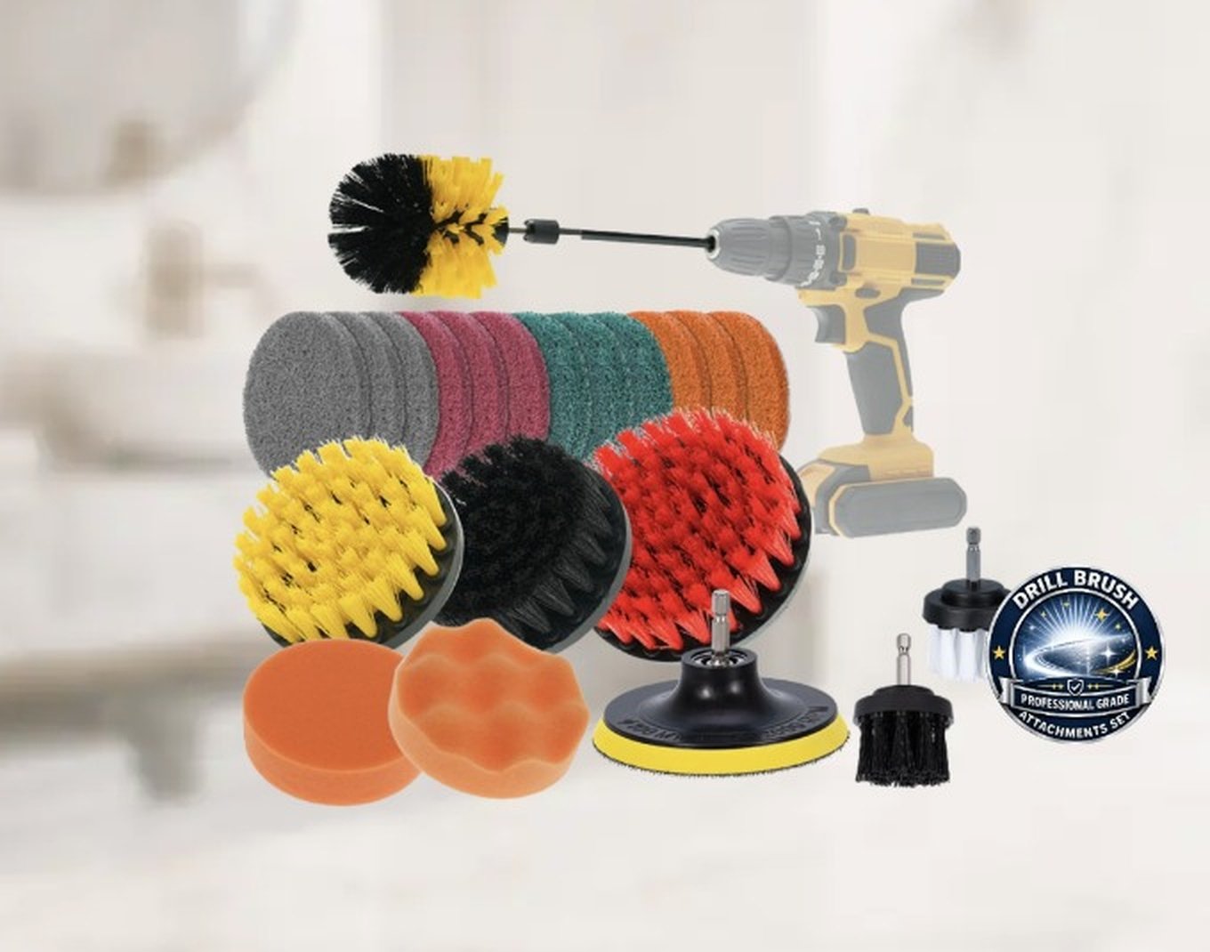 SpinKlenz drill brush cleaning kit
