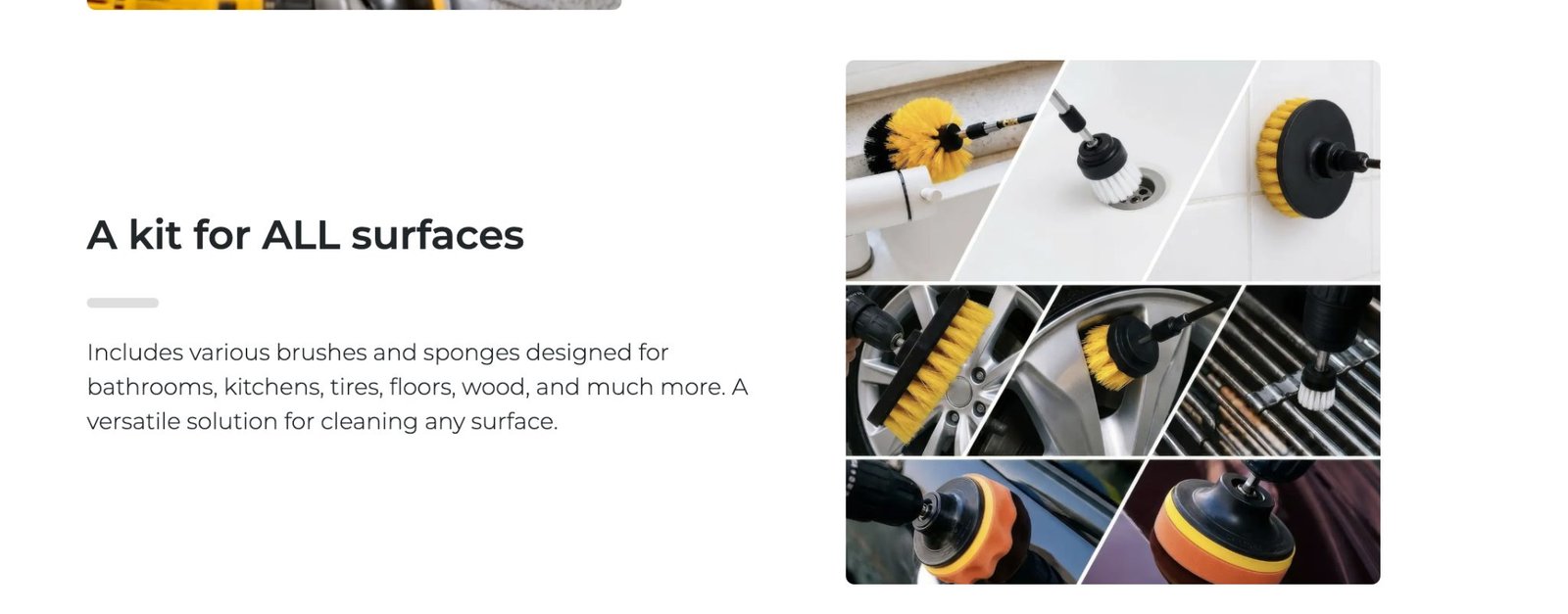 SpinKlenz multiple surface cleaning examples